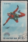 Stamps North Korea -  Paracaidistas: Caída libre
