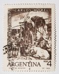 Stamps Argentina -  Pintores