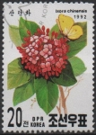 Stamps North Korea -  Flores: Chinesis Ixora