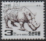 Stamps North Korea -  Reinoceronte