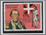 Stamps Ivory Coast -  Bicentenario d' América: Lafayete