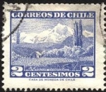 Stamps Chile -  Volcán CHOSHUENCO.