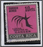 Stamps : America : Costa_Rica :  Lucha contra el Cancer