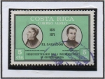 Stamps : America : Costa_Rica :  Jose Matias y Manuel J. Arce