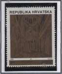 Stamps Croatia -  Interior d' l' Catedral d' Zagre