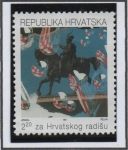 Stamps Croatia -  Estatua ecuestre, Zagred