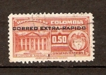Stamps : America : Colombia :  Capitolio Nacional y Escudo