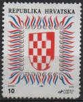 Sellos de Europa - Croacia -  Escudo d' Croacia