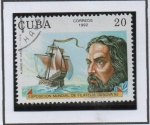 Stamps Cuba -  500 Aniv. d' descubrimiento d' América: Alonso d' Ojeda