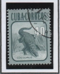 Stamps Cuba -  Fauna: Cocodrilo