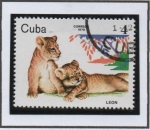 Sellos de America - Cuba -  Animales d' Zoo: Cachorros d' Leon