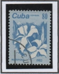 Stamps Cuba -  Flores: Mariposa