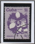 Sellos de America - Cuba -  Flores: Orquidea