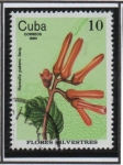 Stamps Cuba -  Flores Silvestres: Hamelia