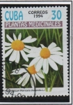 Stamps Cuba -  Plantas Medicinales: Matricaria chamomilla