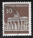 Stamps Germany -  Brandenburg Gate, Berlin