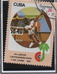Sellos de America - Cuba -  Juegos Centroamericanos y Caribeños: Jabalina