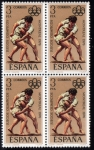 Stamps Spain -  1976 B4 Olimpiada de Montreal: lucha canaria Edifil 2342