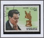 Sellos de America - Cuba -  Ajedrez José Raúl Capa blanca