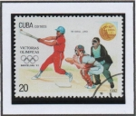 Stamps Cuba -  Juegos Olimpicos d' Barcelona: Oro Voleibol