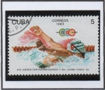 Stamps Cuba -  Juegos Centroamericanos y Caribeños: Natación