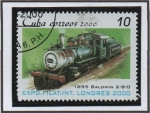 Stamps Cuba -  EXPO Filat. Londres'2000: Baldwin 2-8-0 1895