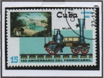 Stamps Cuba -  165 Aniv. d' Ferrocarril: Miller