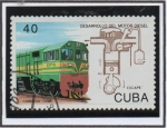Stamps Cuba -  Desarrollo d' Motor Diesel