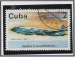 Stamps : America : Cuba :  Lineas Cubanas Transatlánticas: Madrid