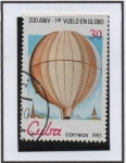 Sellos de America - Cuba -  200 Aniv. d' primer vuelo en Glovo