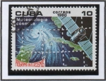 Sellos de America - Cuba -  Inter cosmos: Meteorología