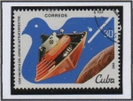Sellos de America - Cuba -  Congreso d' uso d' Espacio: Venera
