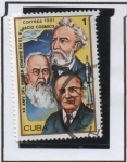 Stamps Cuba -  20 Aniv. d' primer hobre en el Espacio: Julio Verne