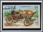 Stamps Cuba -  Carruajes Antiguos: Elizabel II Galadais