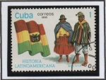 Sellos de America - Cuba -  Historia d' Latinoamérica: Bolivia