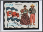 Sellos de America - Cuba -  Historia d' Latinoamérica: Costa Rica
