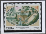 Stamps Cuba -  Siete Maravillas d' Mundo: Jardines Colgantes d' Babilonia