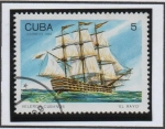 Stamps Cuba -  Buques d' Guerra: El Rayo