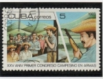 Sellos de America - Cuba -  XXV Aniv. d' primer Congroso Campesino en Armas