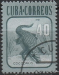 Sellos de America - Cuba -  Fauna: Cocodrilo