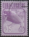 Sellos de America - Cuba -  Fauna: Manati