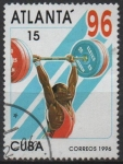 Stamps Cuba -  Juegos Olímpicos d' Verano Atlanta: Pesas