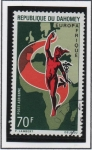 Stamps Benin -  Mercurio,Mapa d' Africa y Europa