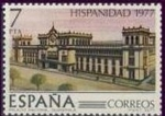 Stamps Spain -  ESPAÑA 1977 2441 Sello Nuevo Serie Hispanidad. Guatemala Palacion Nacional