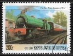 Stamps : Africa : Guinea :  Locomotoras - Steam Locomotive (England)