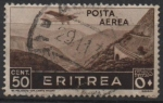 Stamps Africa - Eritrea -  Aviones sobre montañas Pass