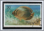 Stamps Philippines -  Peces: Chaetodo Trifasciatus
