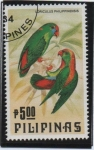 Stamps Philippines -  Pájaros: Periquitos