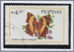Stamps Philippines -  Mariposas: Yoma Sabina Vasuki
