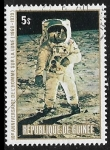 Stamps : Africa : Guinea :  10 aniversario del hombre en la luna